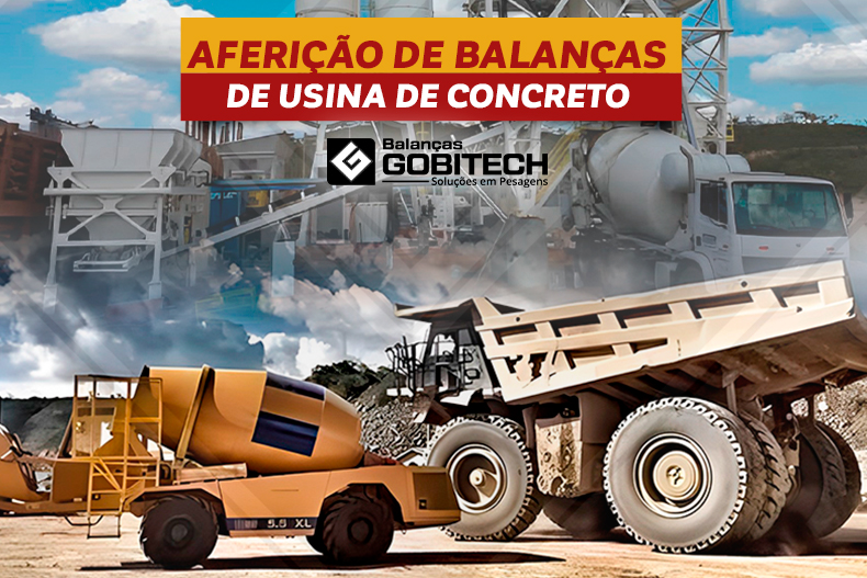Aferição de balanças de Usina de Concreto